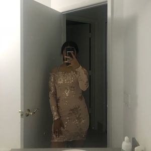 Cream party dress